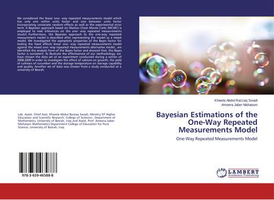 Bayesian Estimations of the One-Way Repeated Measurements Model