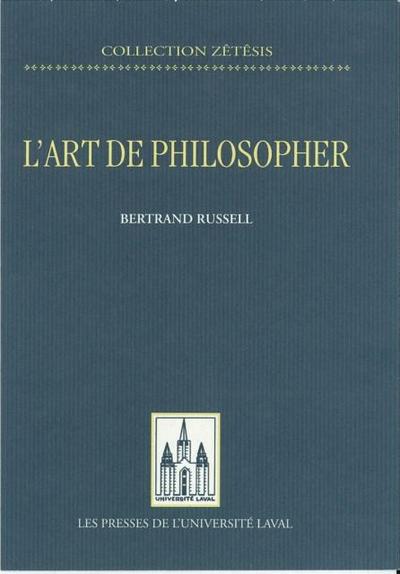 L’art de philosopher