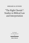 ’The Right Chorale’: Studies in Biblic