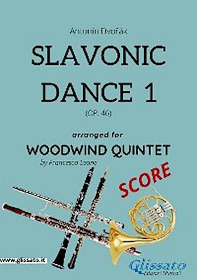 Woodwind Quintet: Slavonic Dance no.1 by Dvořák (score)