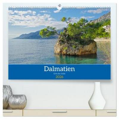 Dalmatien - Stille Orte (hochwertiger Premium Wandkalender 2026 DIN A2 quer), Kunstdruck in Hochglanz