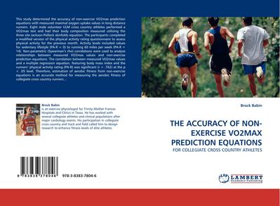 THE ACCURACY OF NON-EXERCISE VO2MAX PREDICTION EQUATIONS