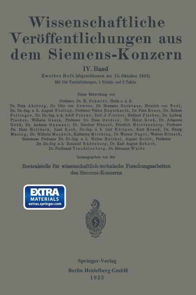 Wissenschaftliche Veröffentlichungen aus dem Siemens-Konzern