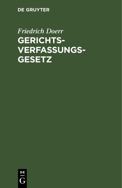 Gerichtsverfassungsgesetz