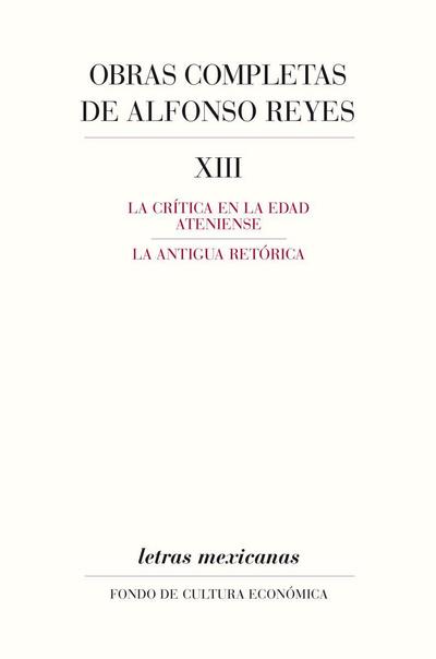 Obras completas, XIII