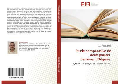 Etude comparative de deux parlers berbères d’Algérie