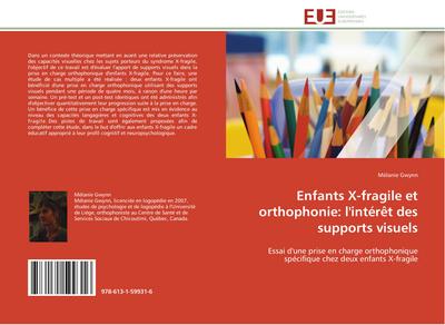 Enfants X-fragile et orthophonie: l’intérêt des supports visuels