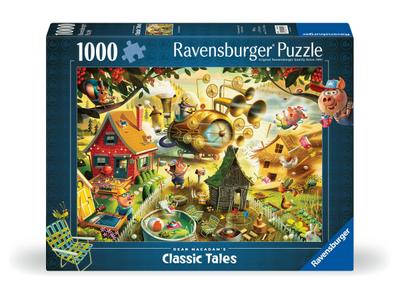 Erwachsenenpuzzle 1000 Teile - Dean MacAdam: Aufgepasst, kleine Schweinchen!