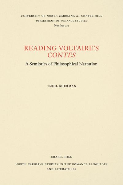 Reading Voltaire’s Contes