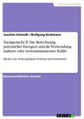 Nachgedacht II. Die Berechnung potentieller Energi
