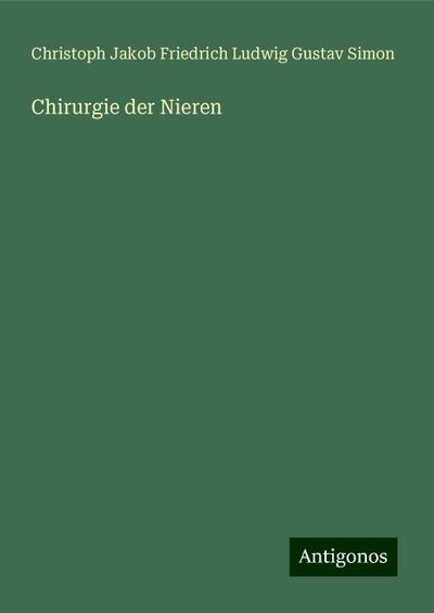 Chirurgie der Nieren