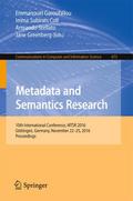 Metadata and Semantics Research