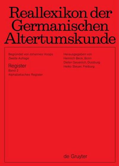Band 1: Autoren, Stichwörter, Fachregister, Abkürzungsverzeichnis. Band 2: Alphabetisches Register