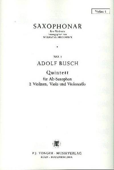 Quintett für Altsaxophon und Streichquartett
