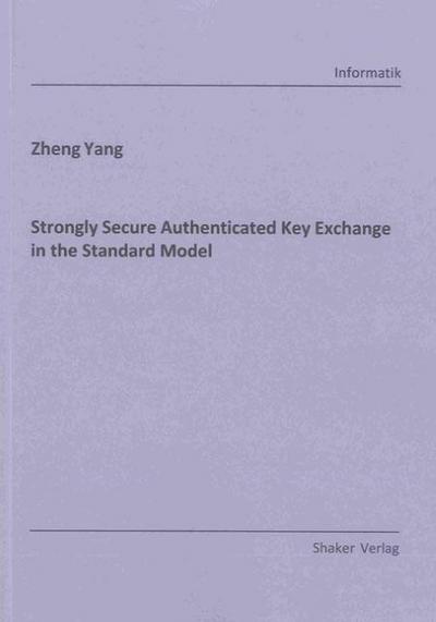 Strongly Secure Authenticated Key Exchange in the Standard Model