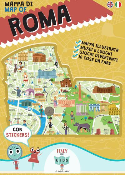 Mappa di Roma illustrata