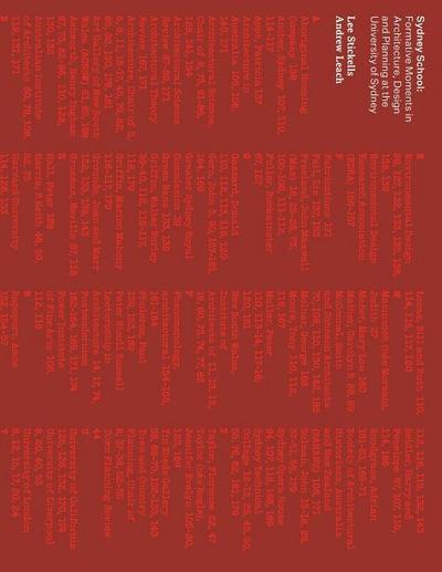 Sydney School: Formative Moments in Architecture, Design and Planning at the University of Sydney