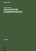Archaische Leiberfahrung