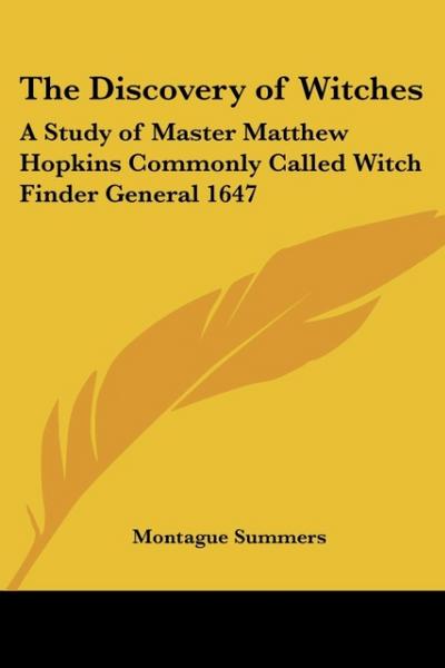The Discovery of Witches