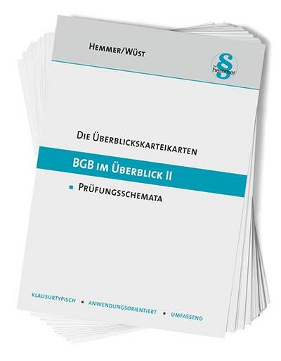 Überblickskarteikarten BGB im Überblick II - Nebengebiete