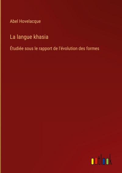 La langue khasia
