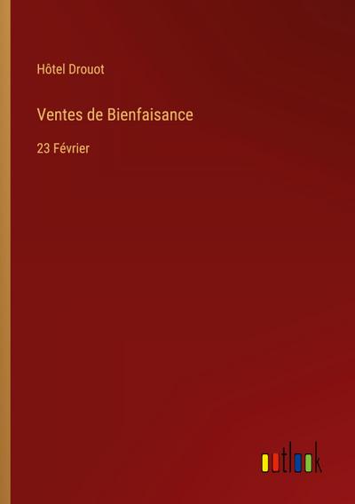 Ventes de Bienfaisance