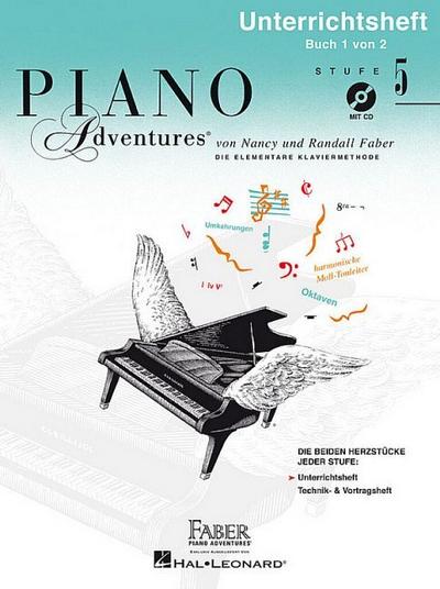 Piano Adventures Stufe 5 - Unterrichtsheft Band 1 (+CD)für Klavier