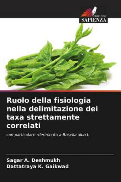 Ruolo della fisiologia nella delimitazione dei taxa strettamente correlati