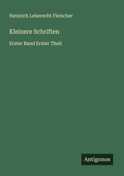 Kleinere Schriften