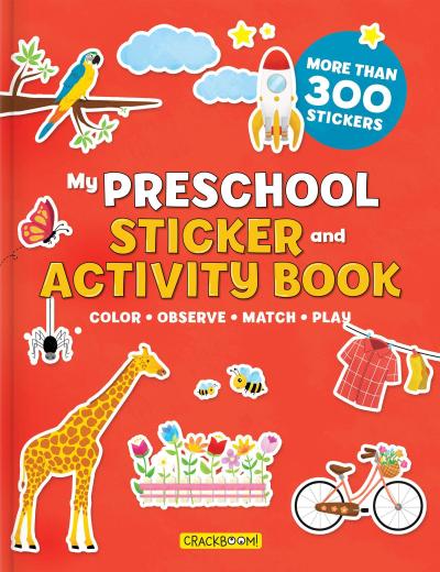 My Early Learning Activity Book for Kids Ages 3-5, Preschool Workbook with Coloring, Tracing, Connect the Dots, Mazes, and 500+ Stickers