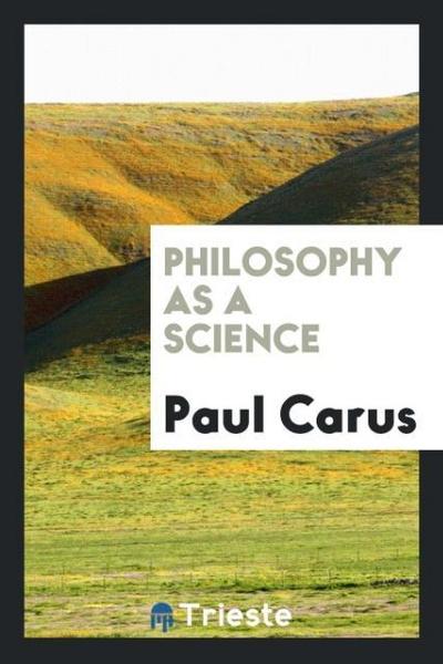 Philosophy as a Science