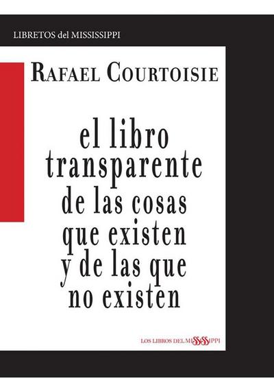 El libro transparente de las cosas que existen y de las que no existen