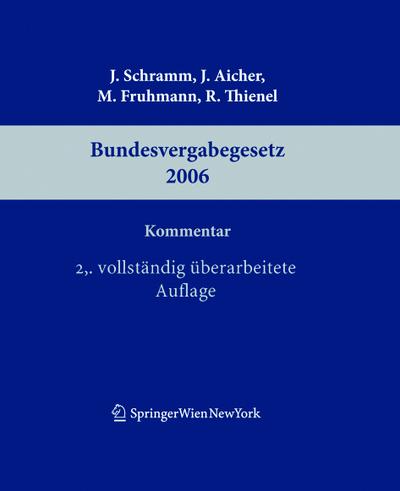 Kommentar zum Bundesvergabegesetz 2006