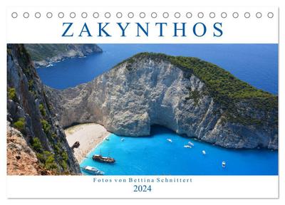 Zakynthos 2024 (Tischkalender 2024 DIN A5 quer), CALVENDO Monatskalender