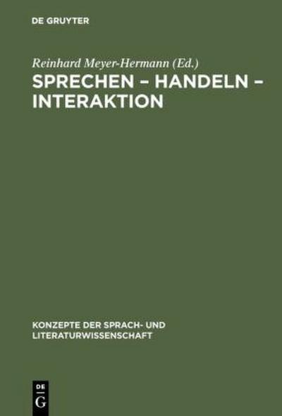 Sprechen - Handeln - Interaktion