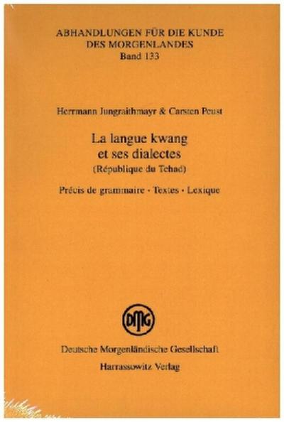 La langue kwang et ses dialectes (République du Tchad)