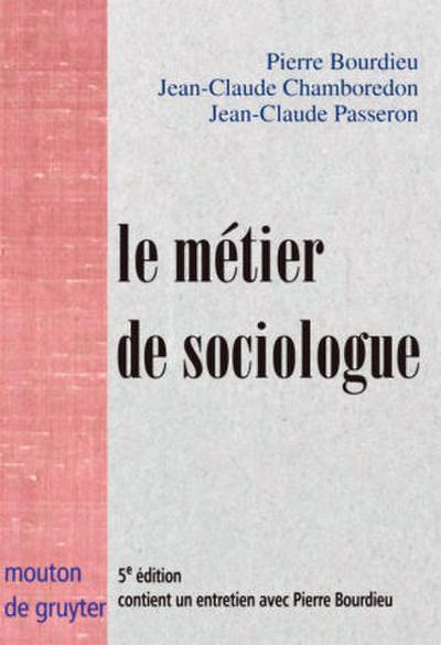 Le métier de sociologue