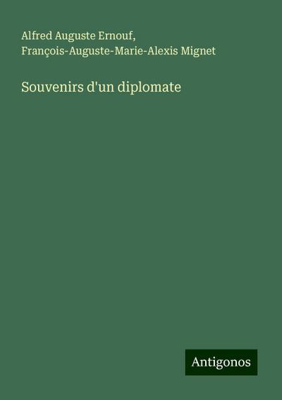 Souvenirs d’un diplomate