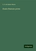 Étude d’histoire privée