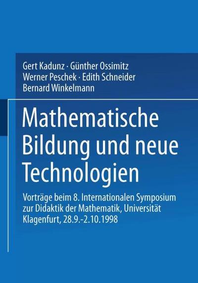 Mathematische Bildung und neue Technologien