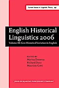English Historical Linguistics 2006