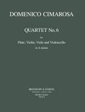 Quartett a-Moll Nr.6für Flöte, Violine, Viola und Violoncello