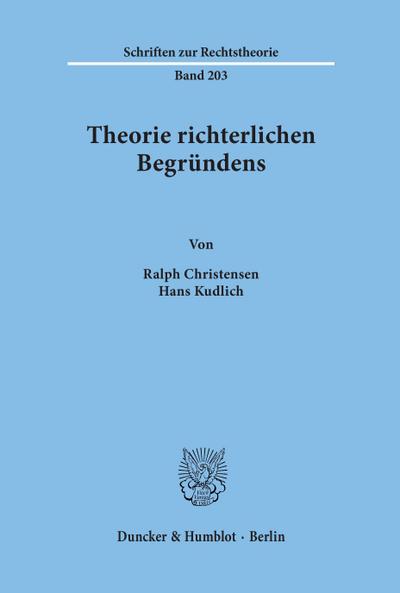 Theorie richterlichen Begründens.