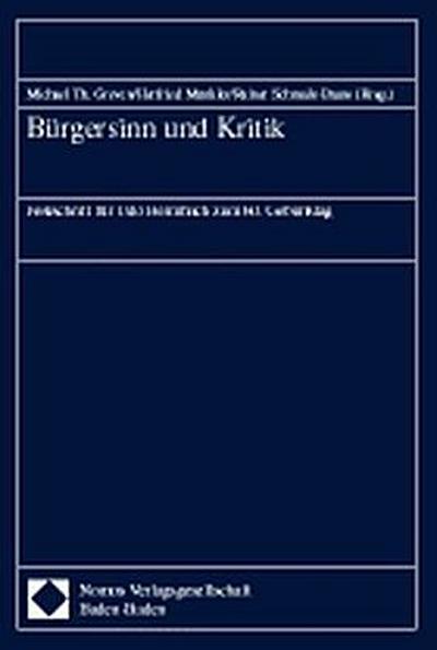 Bürgersinn und Kritik