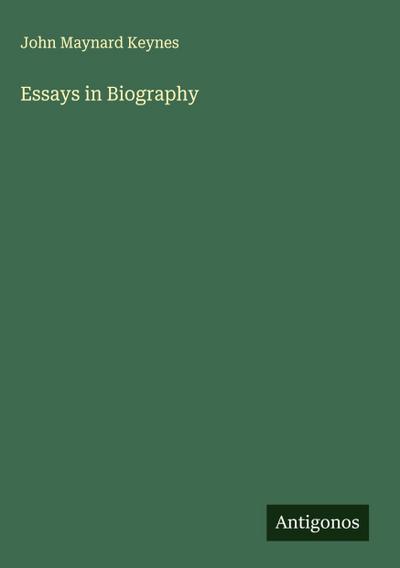 Essays in Biography