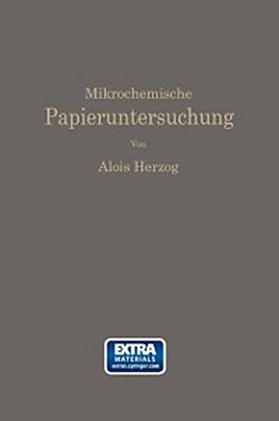 Mikrochemische Papieruntersuchung