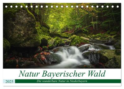 Natur Bayerischer Wald (Tischkalender 2025 DIN A5 quer), CALVENDO Monatskalender