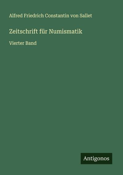 Zeitschrift für Numismatik