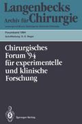 111.Kongreß der Deutschen Gesellschaft für Chirurgie München, 5.-9.April 1994