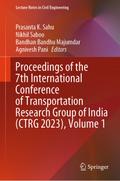 Proceedings of the 7th International Conference of Transportation Research Group of India (CTRG 2023), Volume 1
